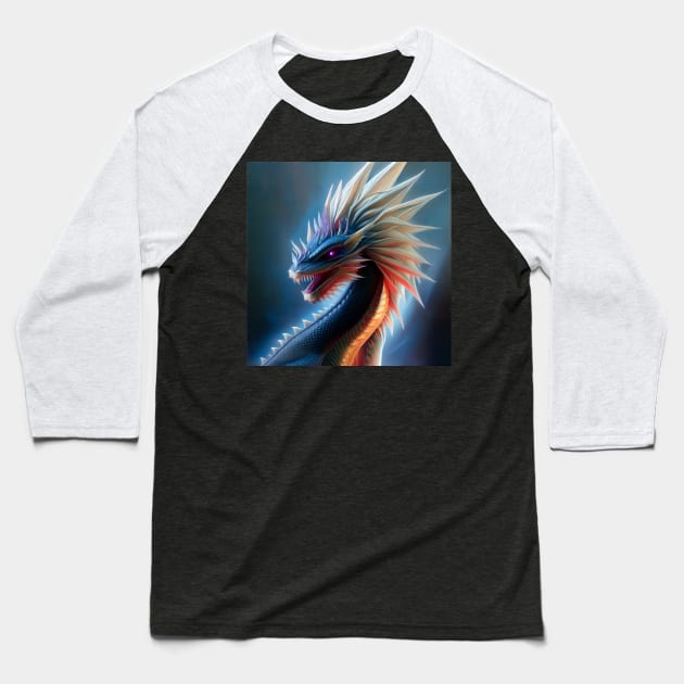 Crystal Dragons Series #23: Spike Netherstorm Baseball T-Shirt by dragynrain